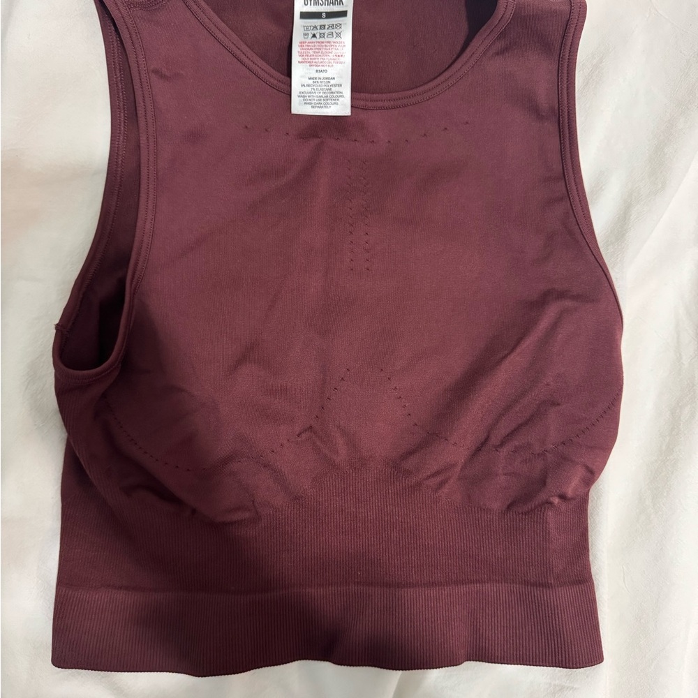 Gymshark Women's Muscle Tee in Burgundy